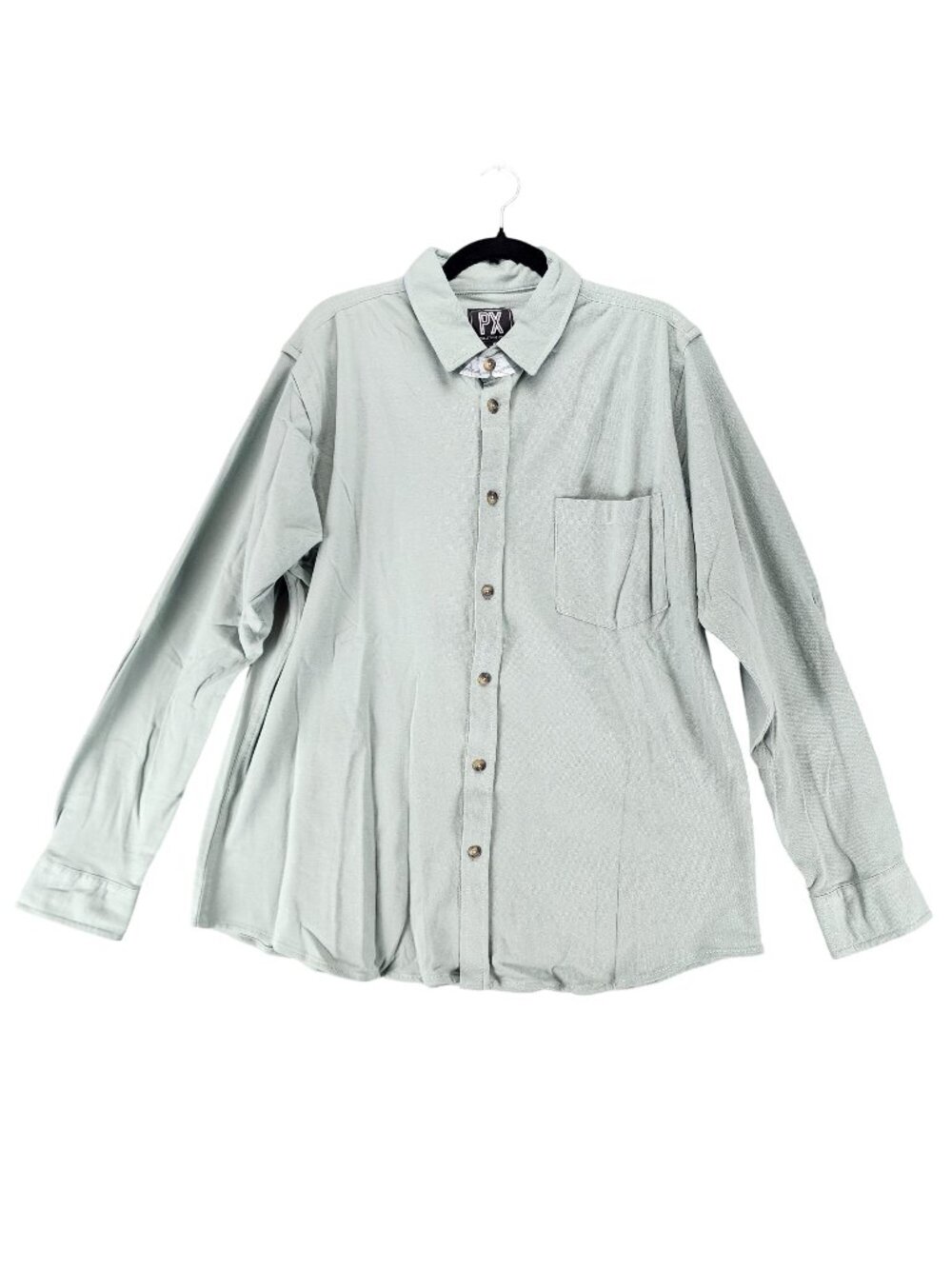 Px Shirt Mens XL Sage Green Long Sleeve Button Up *NWT*